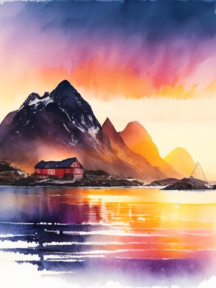 Lofoten Islands, Norway Sunset