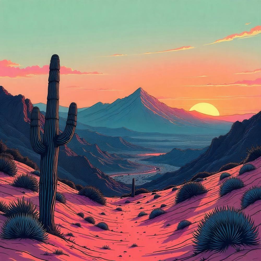 Sunset In The Desert 19