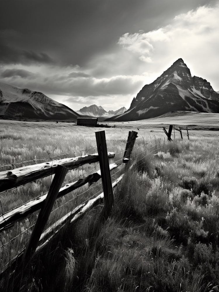 Montana, Black And White Analogue Photograph 4