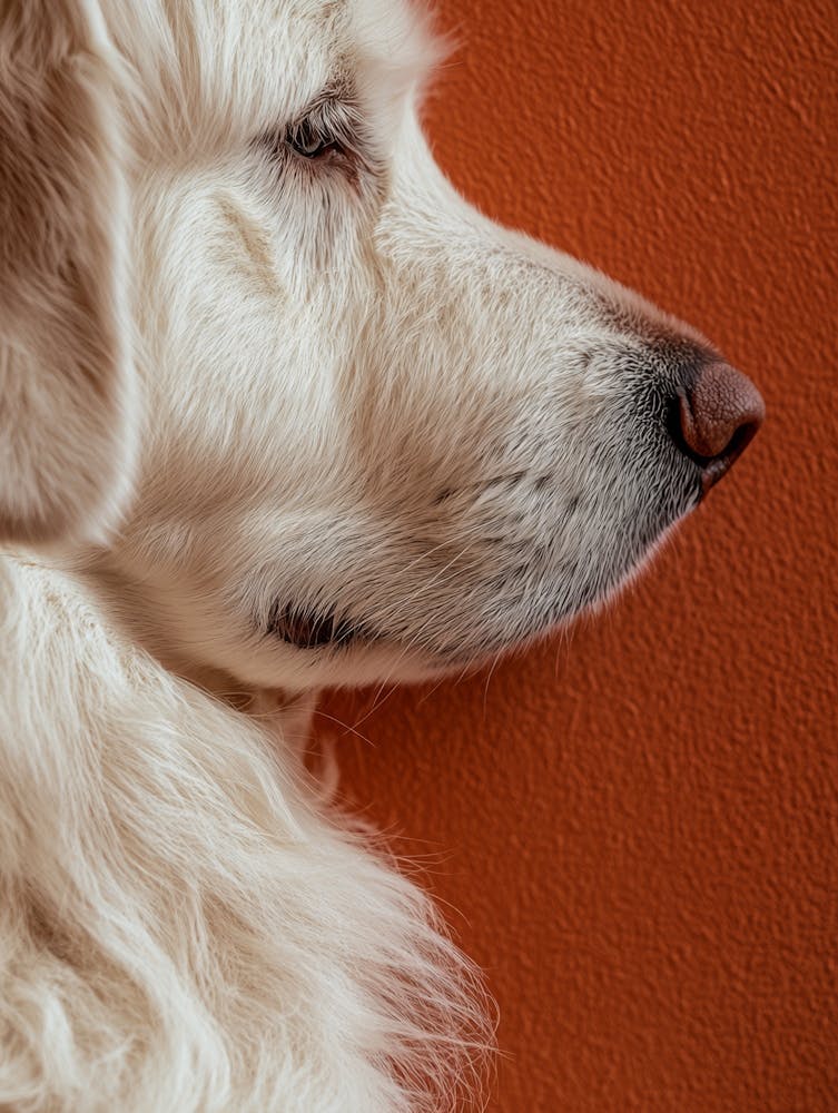 Portrait Of A Dog. Generated AI. 2