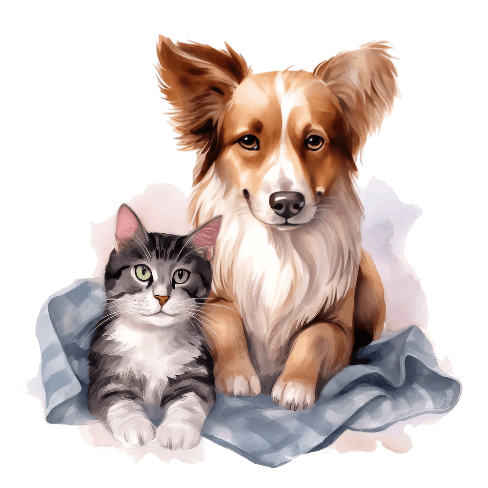 Cat and Dog Friends 9