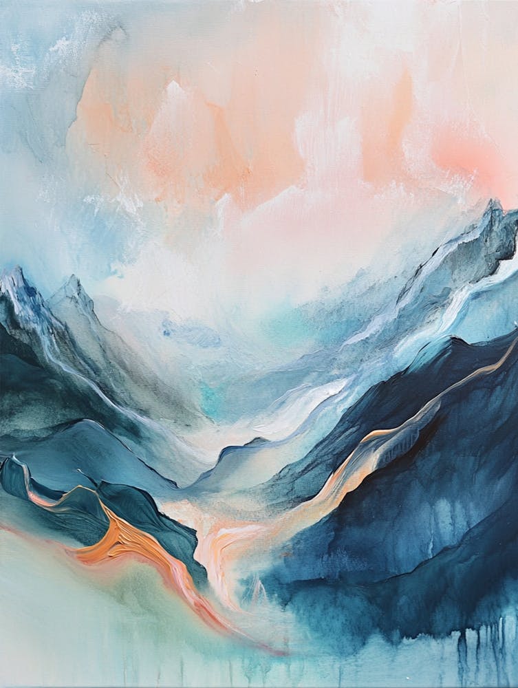 Abstract Mountain Landscape