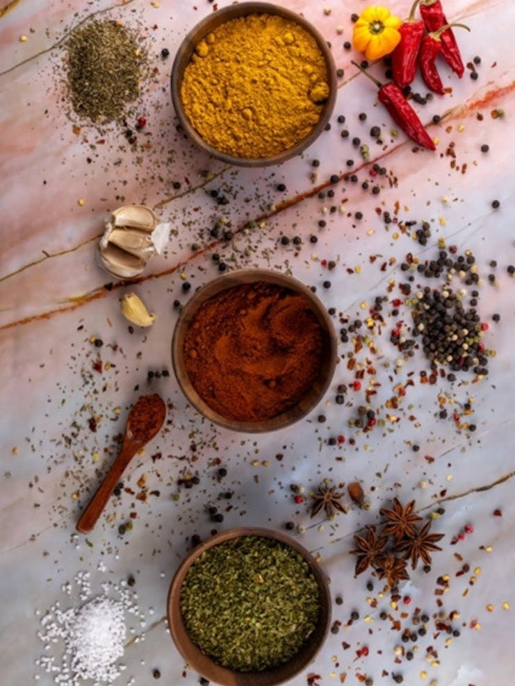 Spices In Bowls