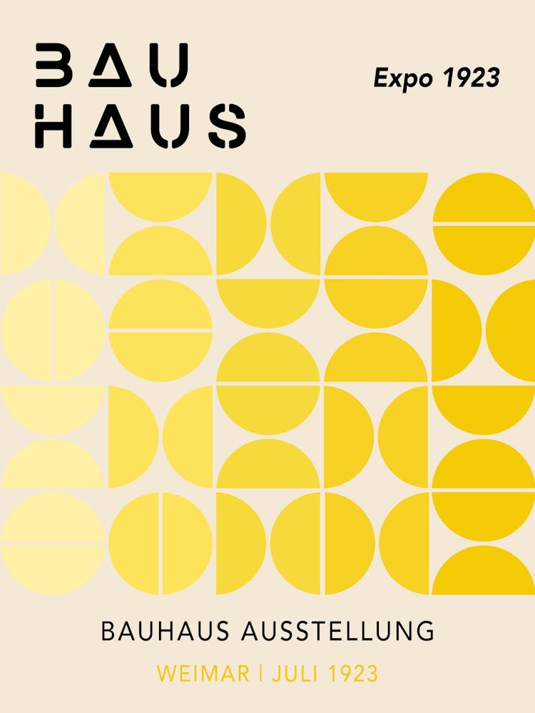 Yellow Gradient Bauhaus