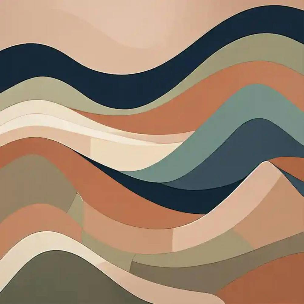 Abstract Wave Canvas Print