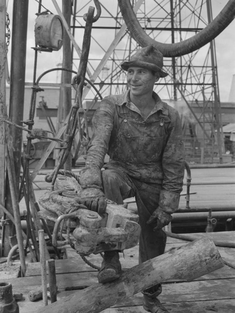 Oil Field Worker, Kilgore, Texas By Russell Lee