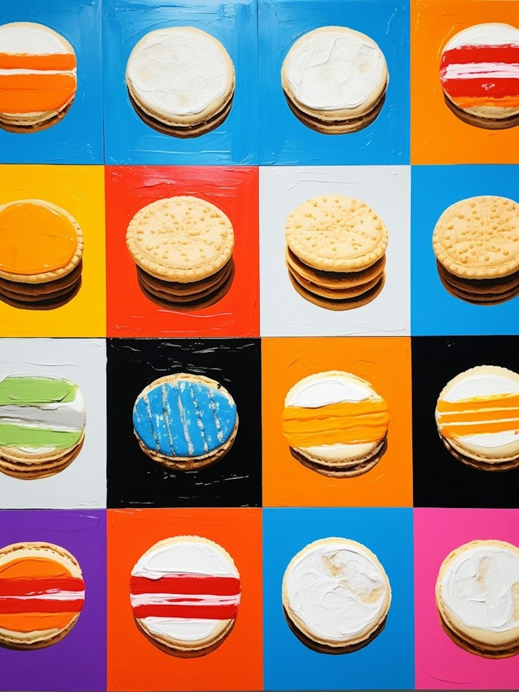 Oil Painting Cookies Pop Art Inspired