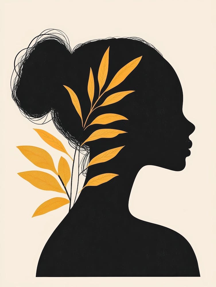 Portrait Of A Woman With Leaves 38