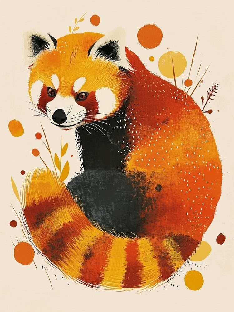 Yellow Red Panda 2