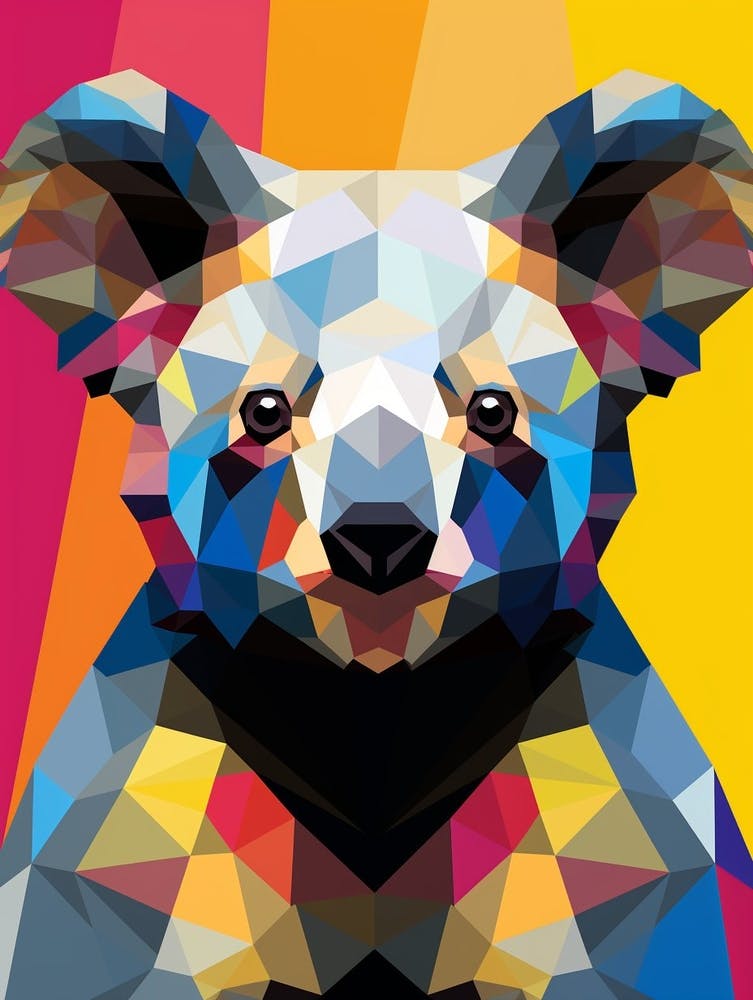 Koala Abstract Pop Art 1