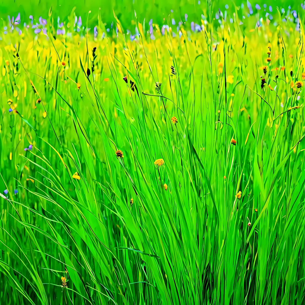 Green Grass In A Field