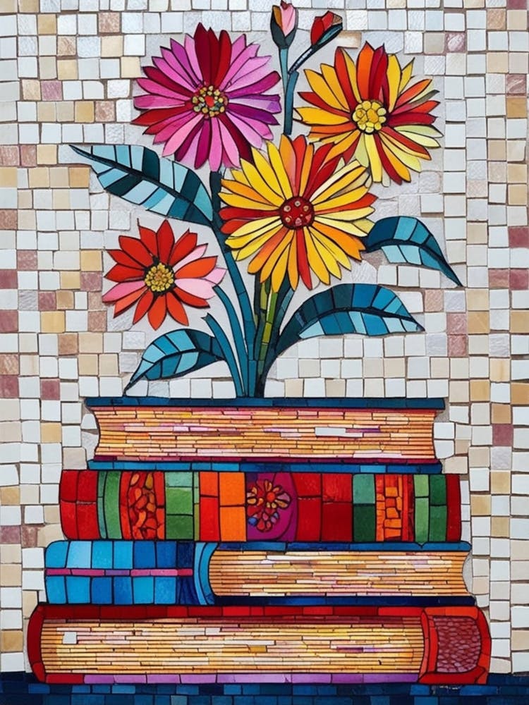Books And Flowers