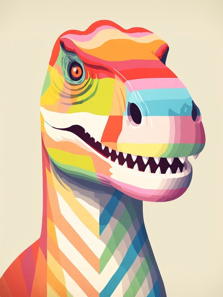 Colourful Dinosaur Carcharodontosaurus 2