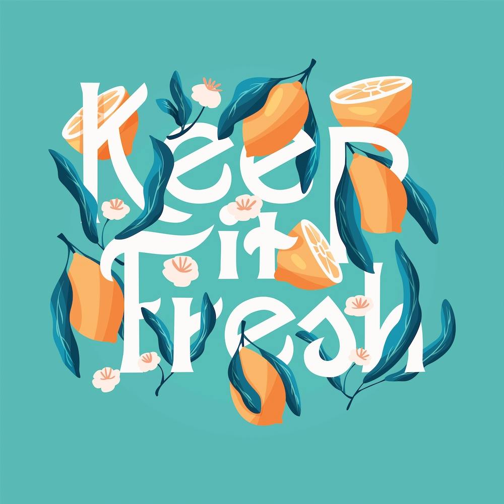 Keep It Fresh Hand Lettering With Lemons Square