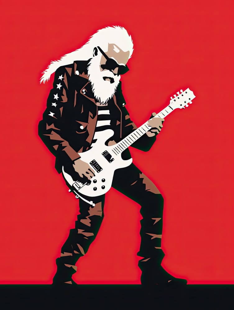 Santa Claus With Guitar 1