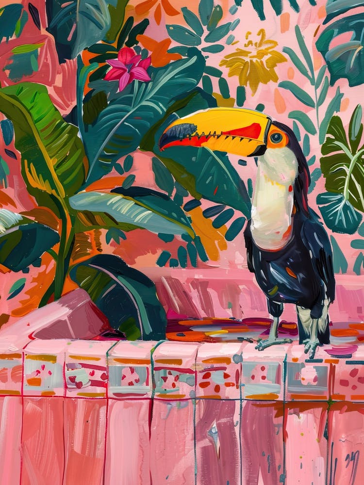 Trendy Toucan Maximalist Wall Art