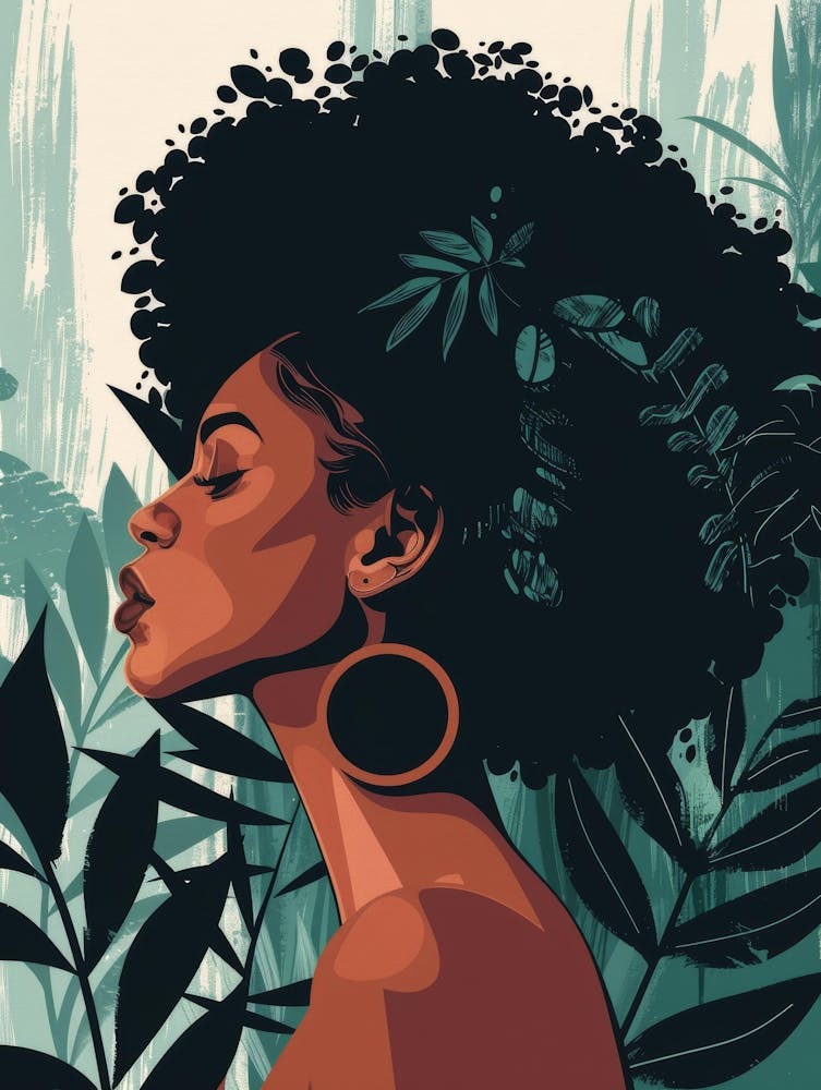 Afro Girl 45