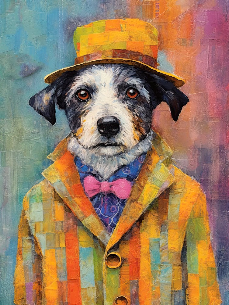 Barkdel Whimsy; A Dog'S Oil Painted Style