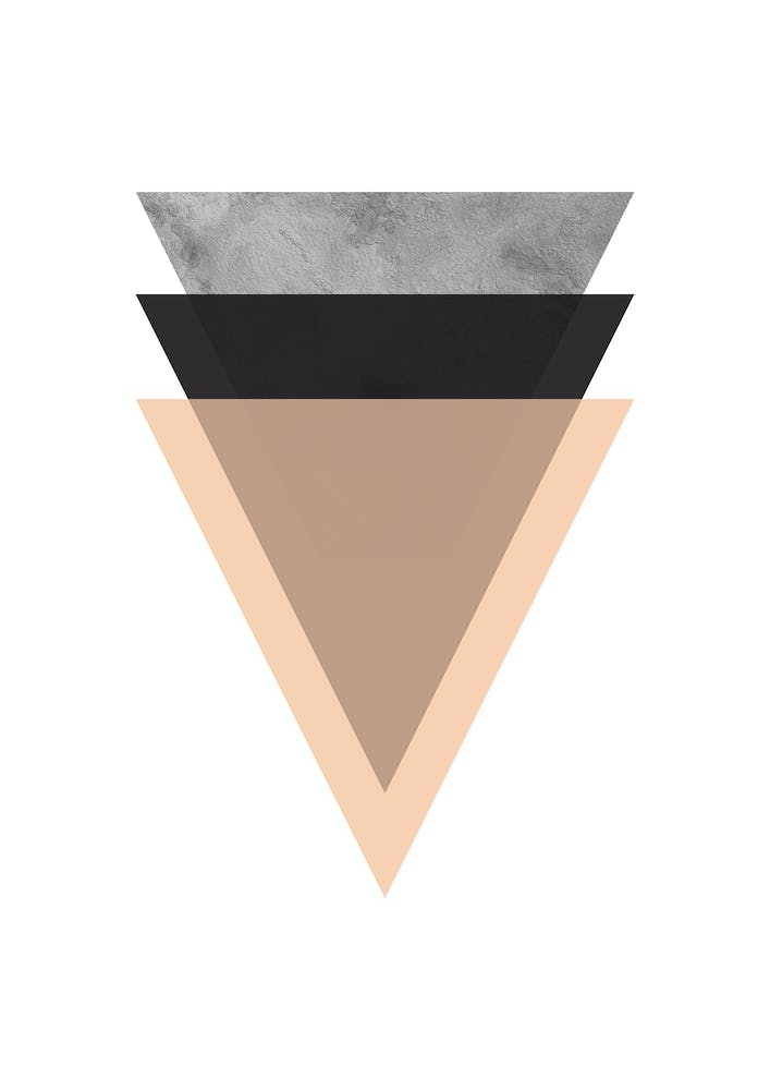Triangle Stone Layered Abstract