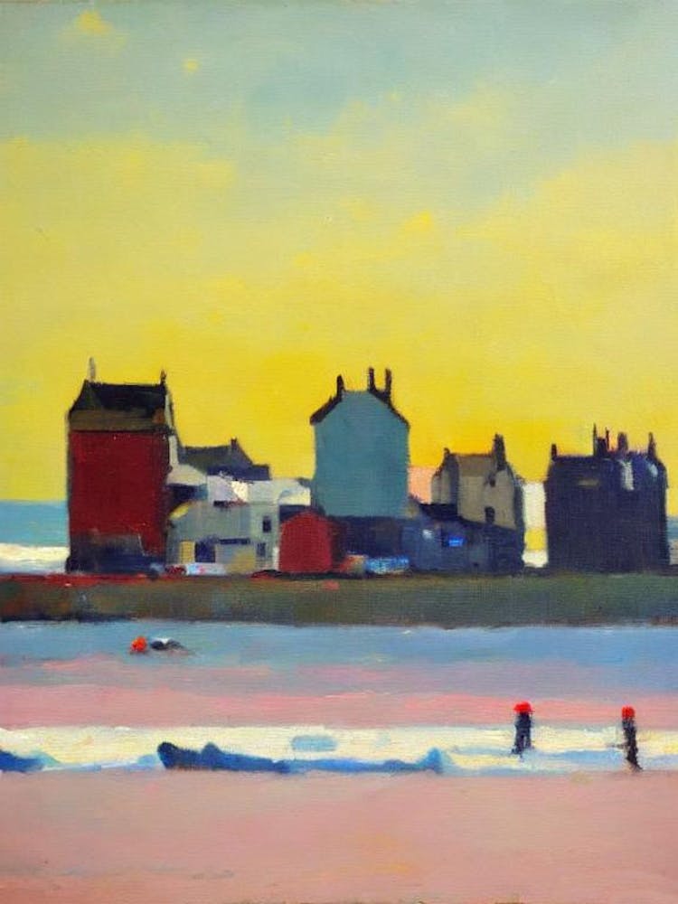 Broadstairs Beach, Kent Helles Abstrakt