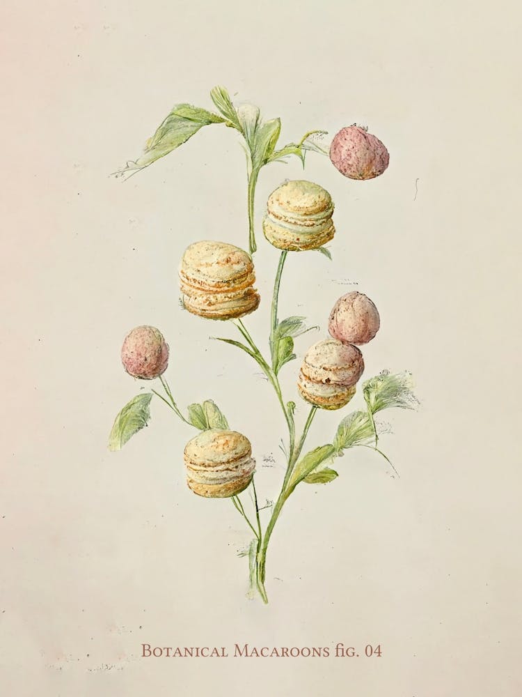 Vintage Botanical Macaroons 04
