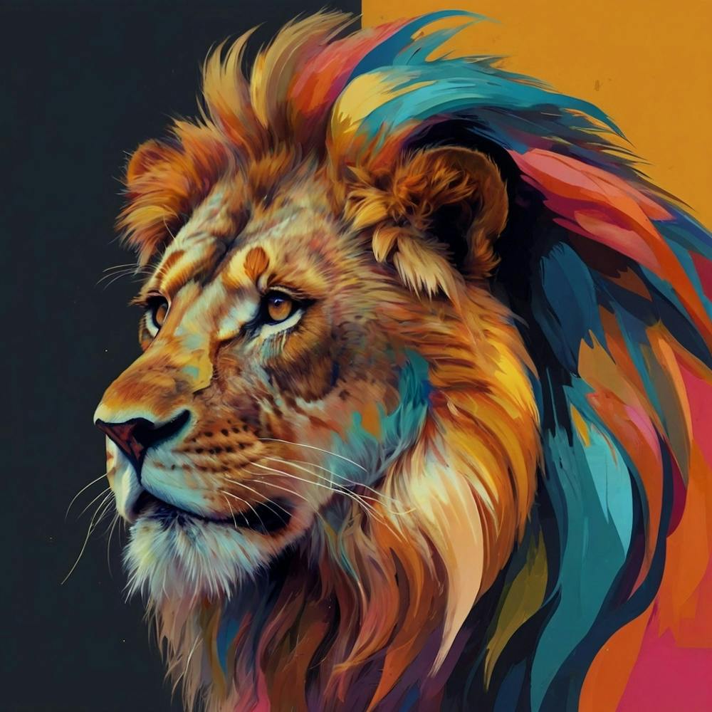 Lion Painting