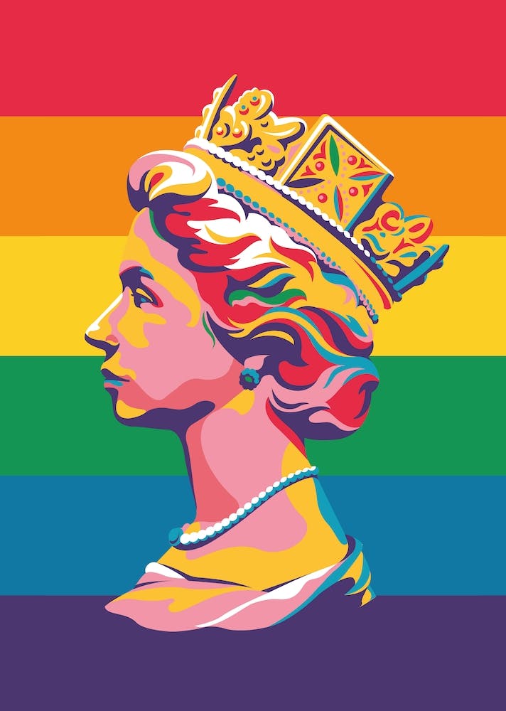 Queen Elizabeth Platinum Jubilee Rainbow