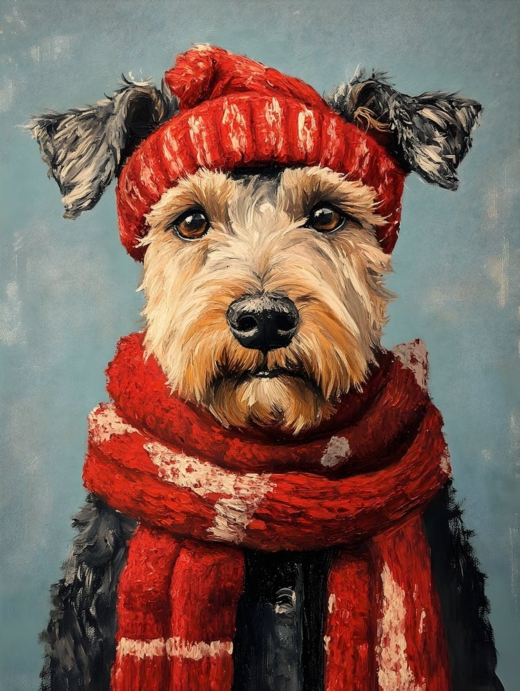 Christmas Airedale 3