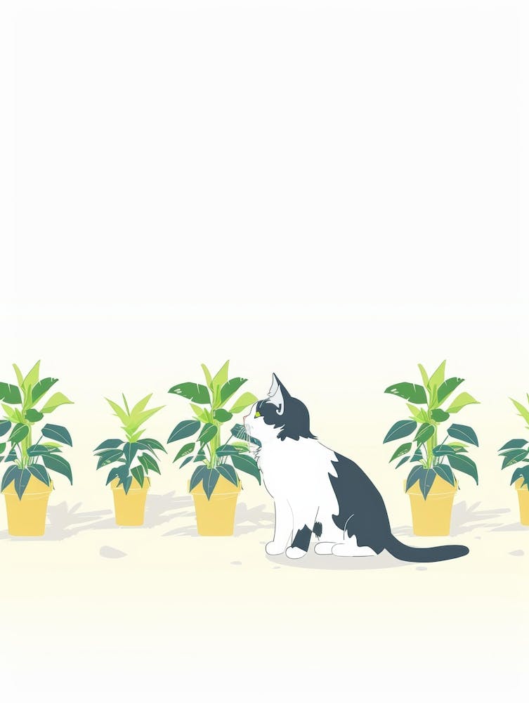 Cat In Pots 1