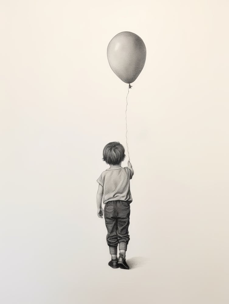 Little Boy With Balloon 1