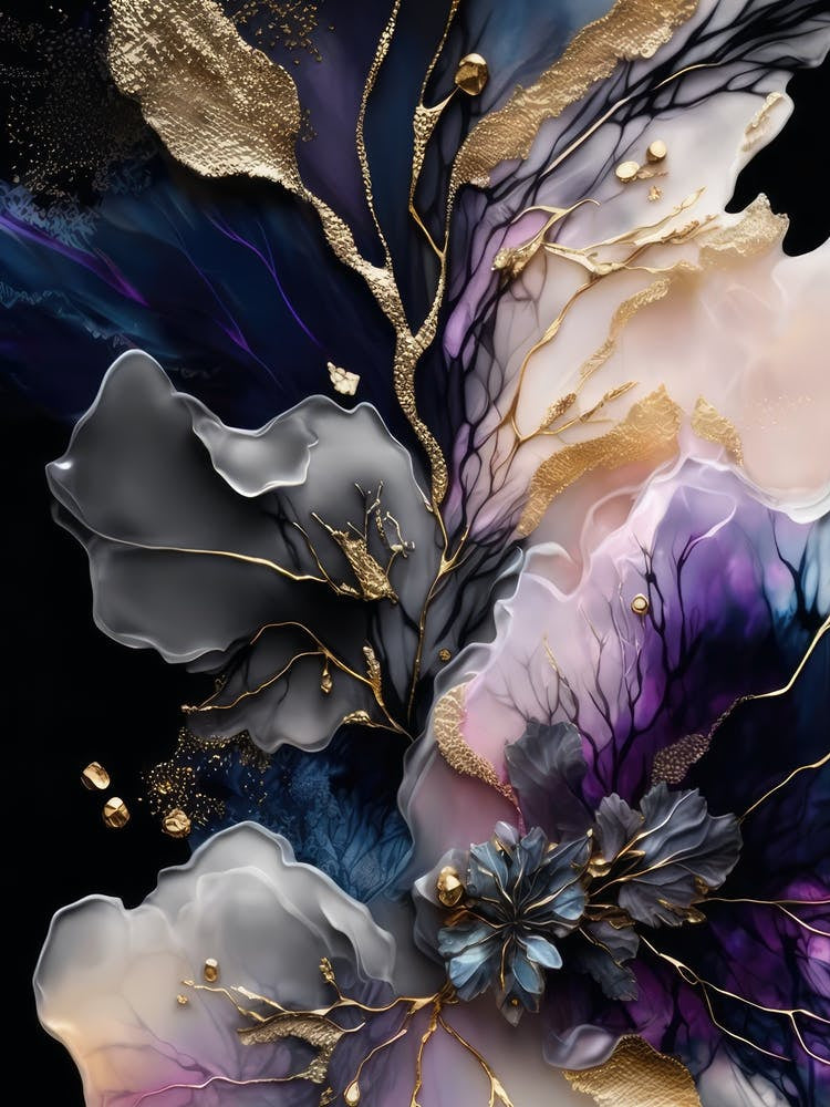 Abstract Floral Painting 1