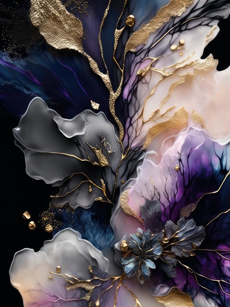 Abstract Floral Painting 1