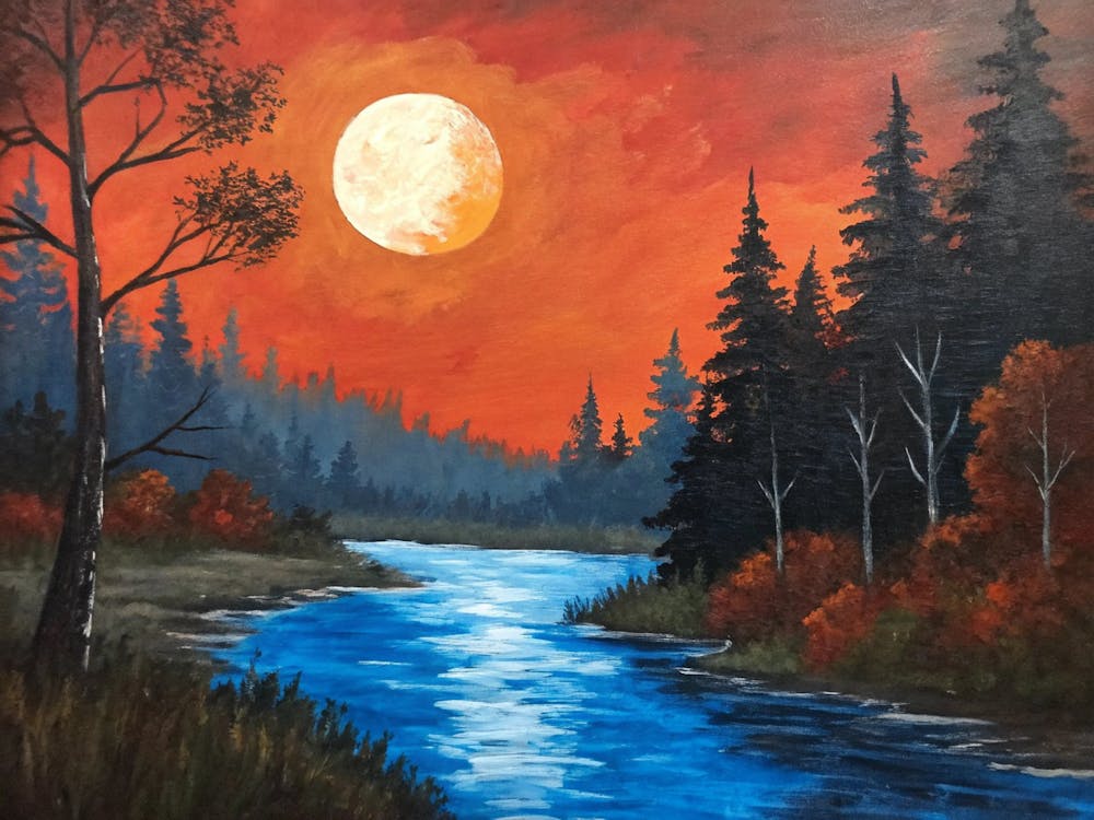 Full Moon Over The River