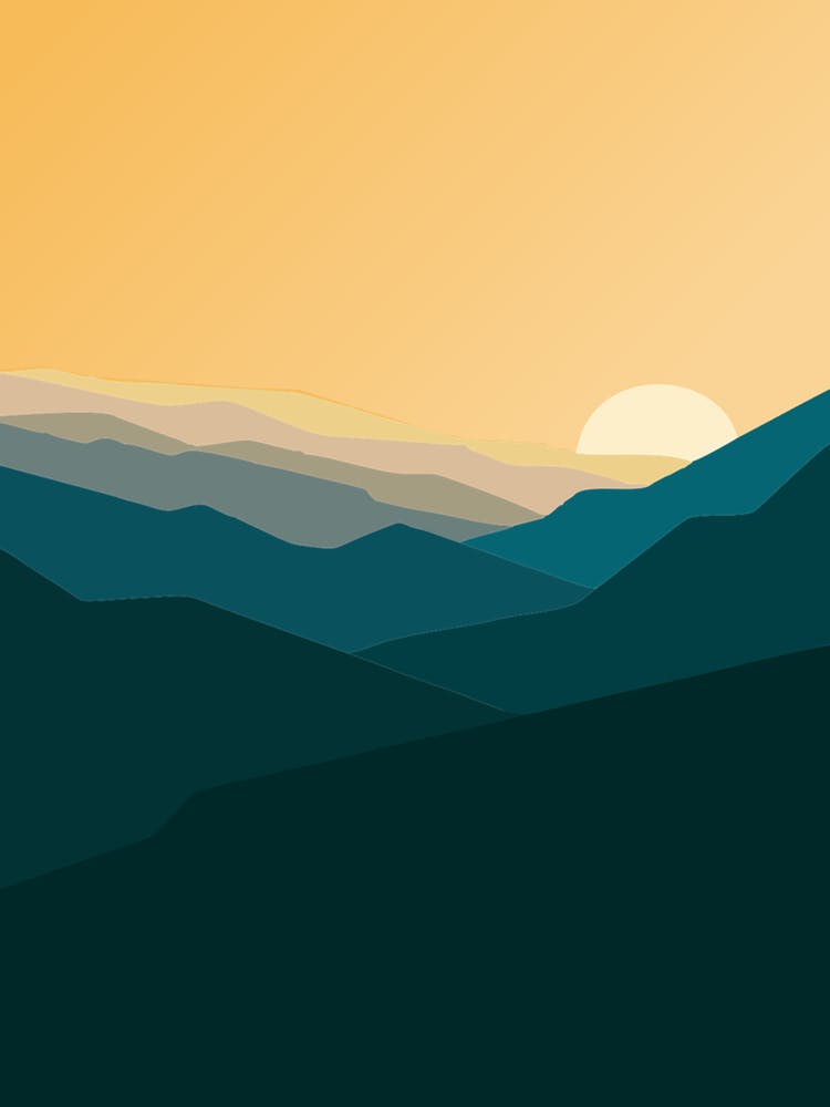 Sunset In The Mountains 6