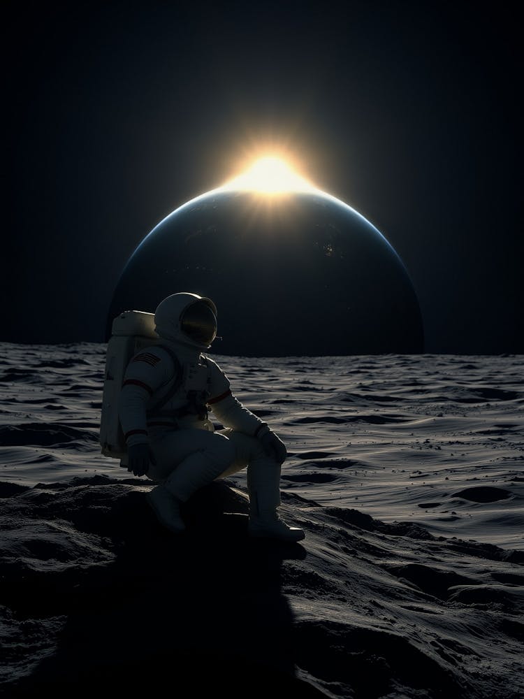 Astronaut On The Moon 2