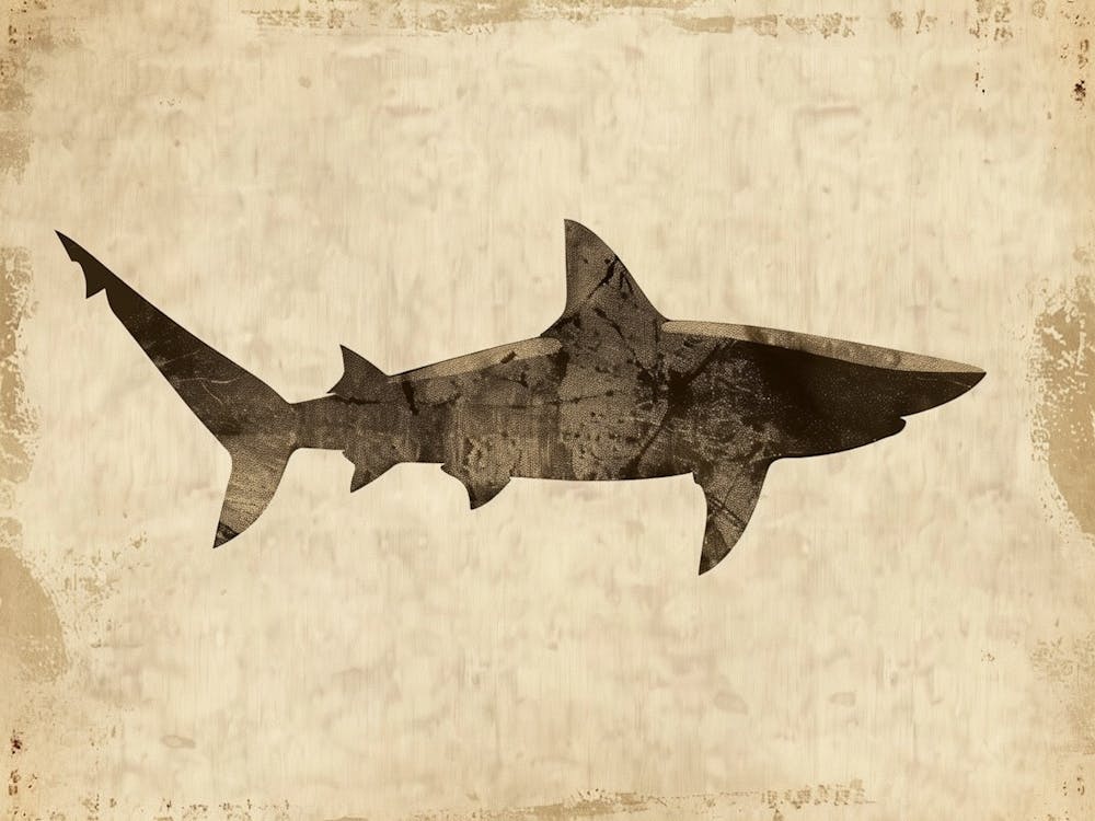 Isistius Genus Shark Silhouette 1