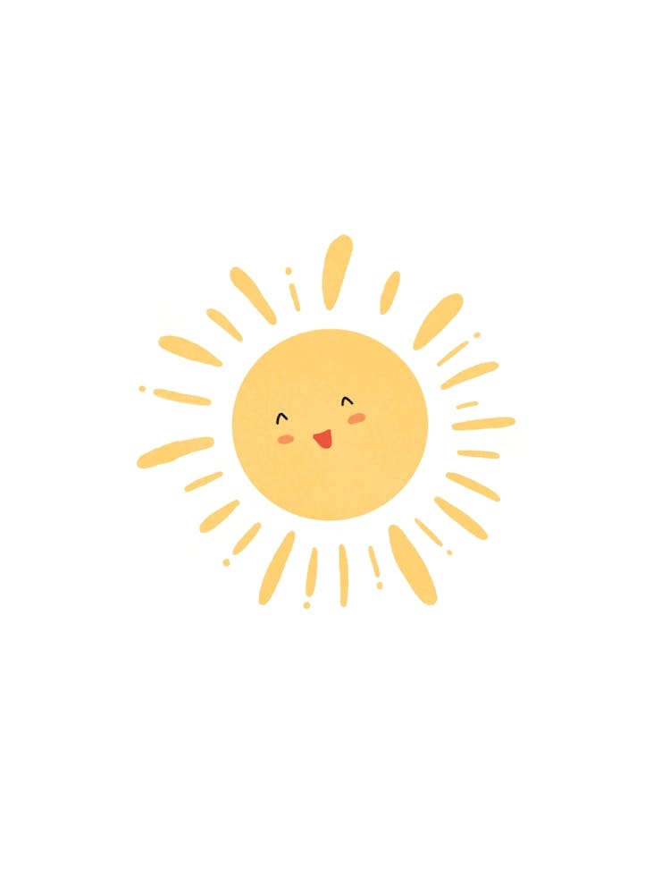 Sun smiling