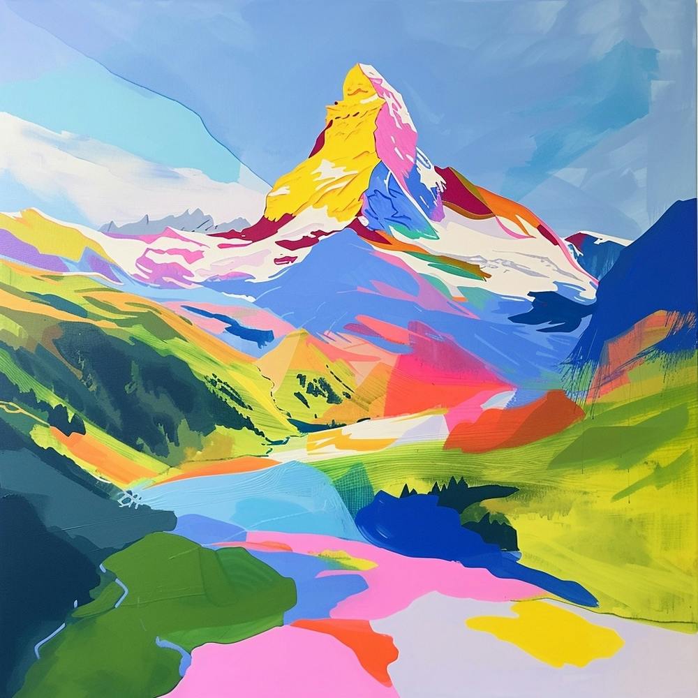 Abstract Travel Collection Zermatt Switzerland 3