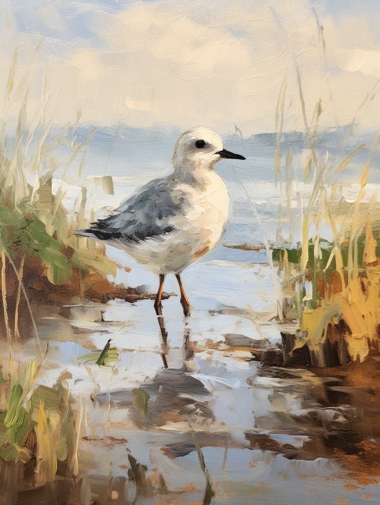 Bird Painting Grey Plover 2