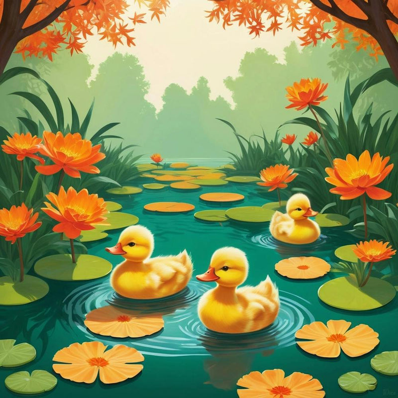 Ducks In A Pond 2