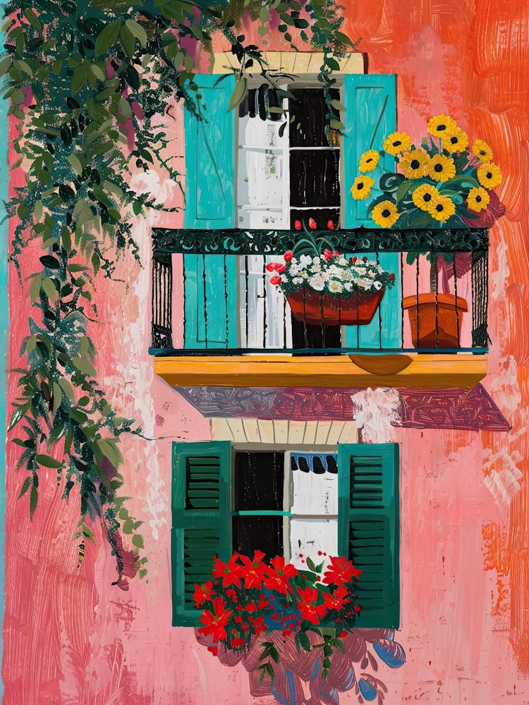 Balcony Painting In Barcelona 4