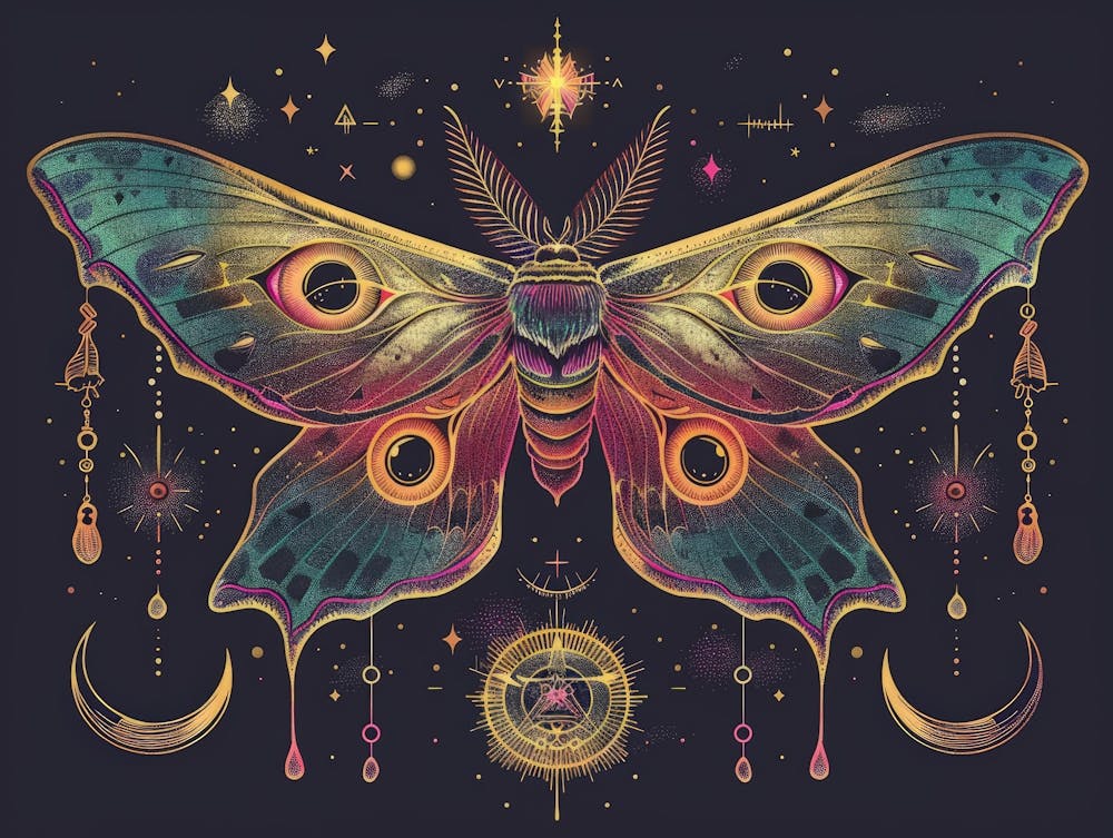 Moth illustration 1733