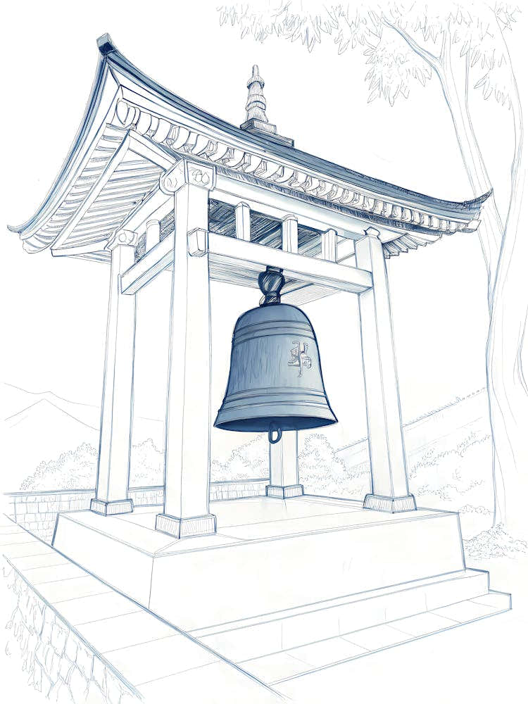 Minimalist Ink Sketch Of Negative Space Shaped L