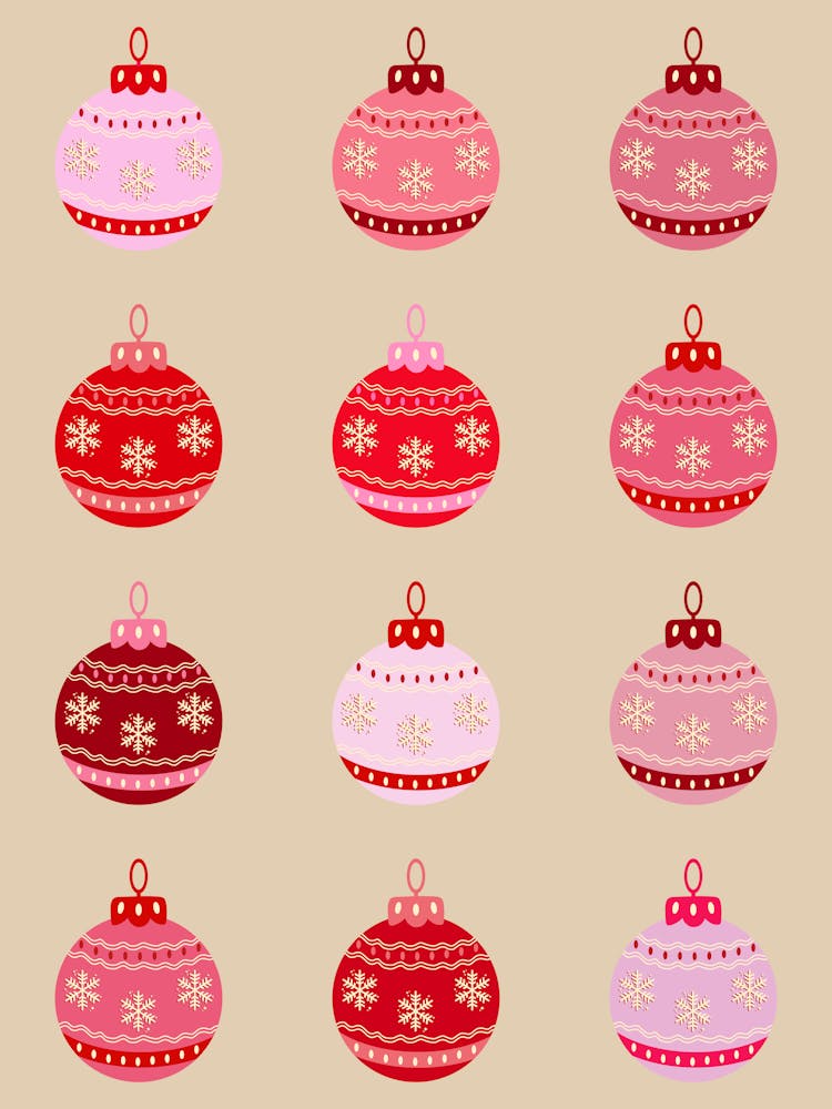Retro Christmas Baubles