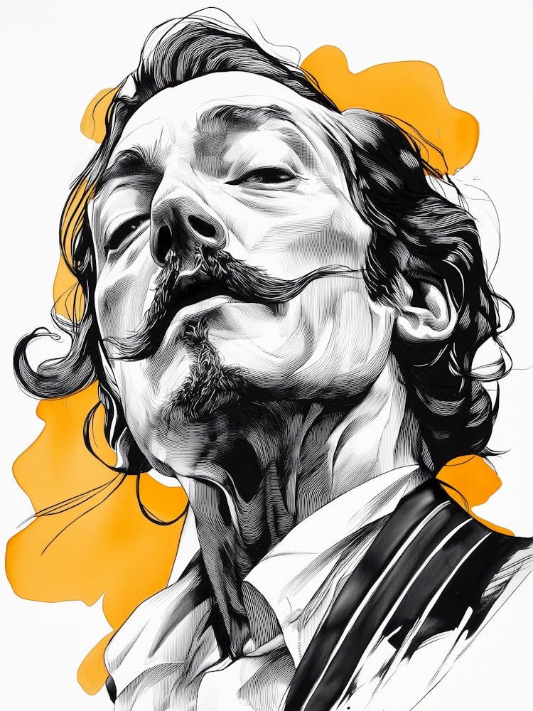 Man With Moustache