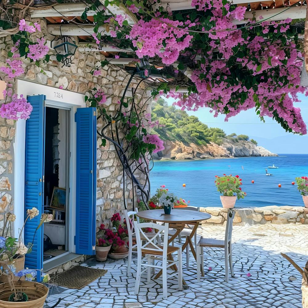 Bougainvillea Flowers Terrace Ho