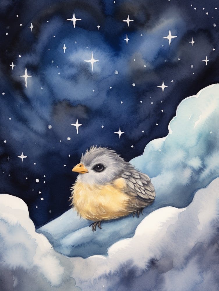 Baby Pigeon 1 Sleeping In The Clouds