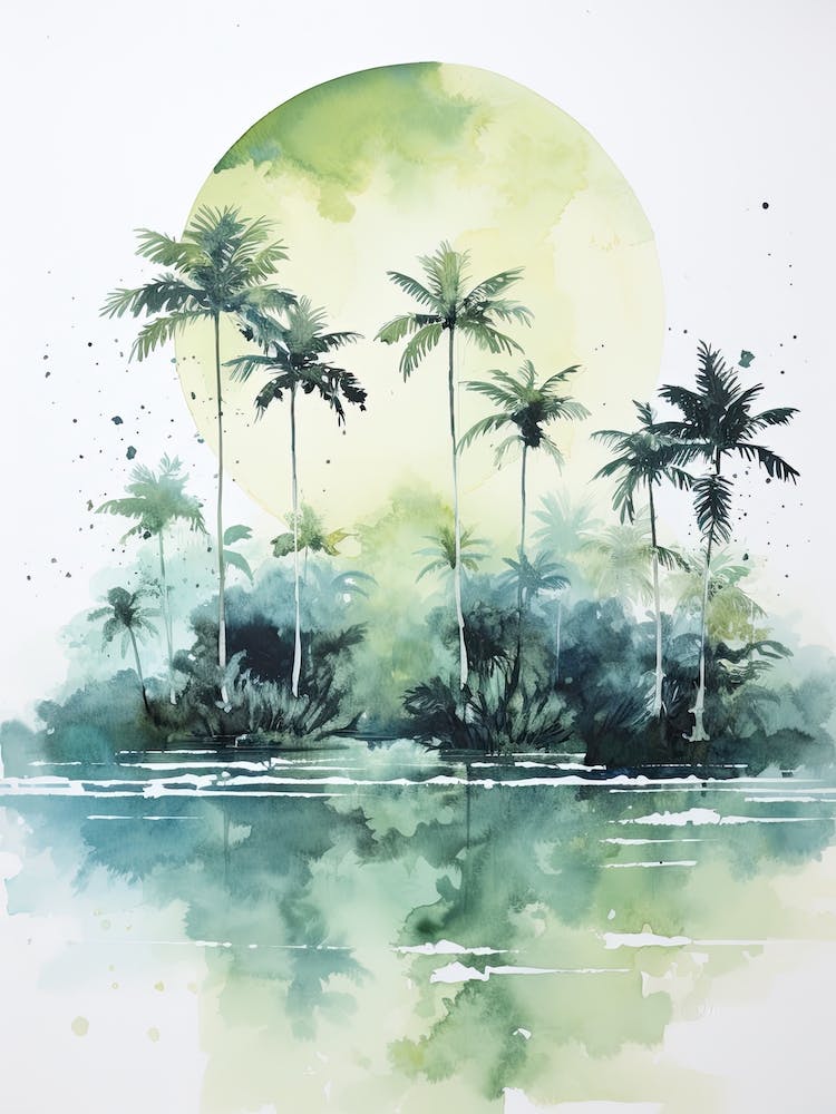 Watercolour Of Yasuni National Park   Ecuador 2