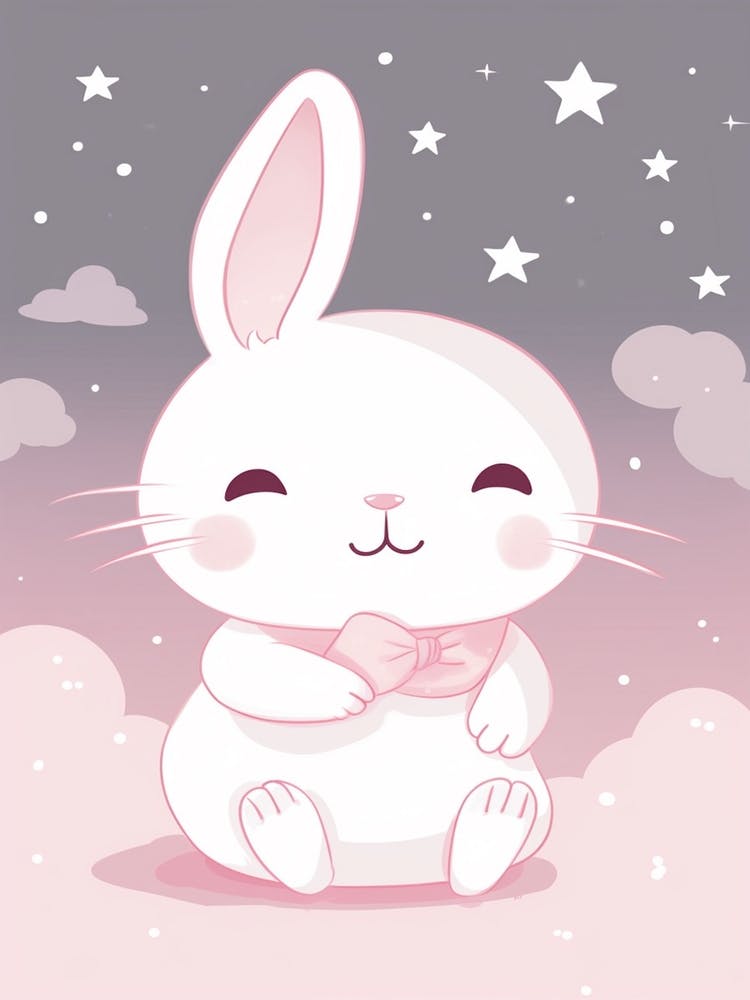 Rabbits Kawaii Illustration2