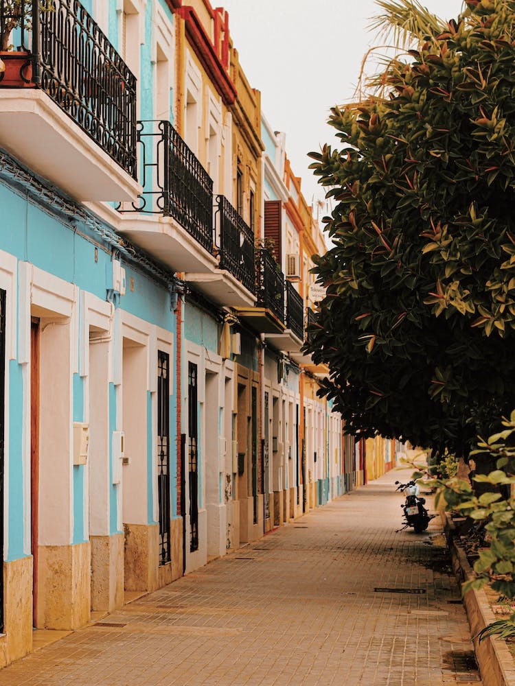 Colorful Spanish Buildings